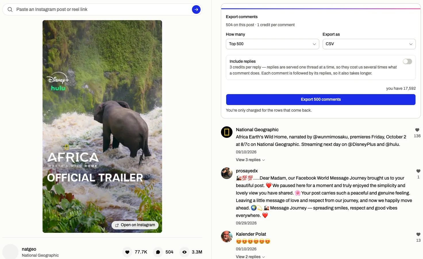 A video beside its comment list, so a comment and the moment it refers to are on screen together.
